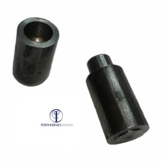 Bisagra Tubular Negra 1/2"