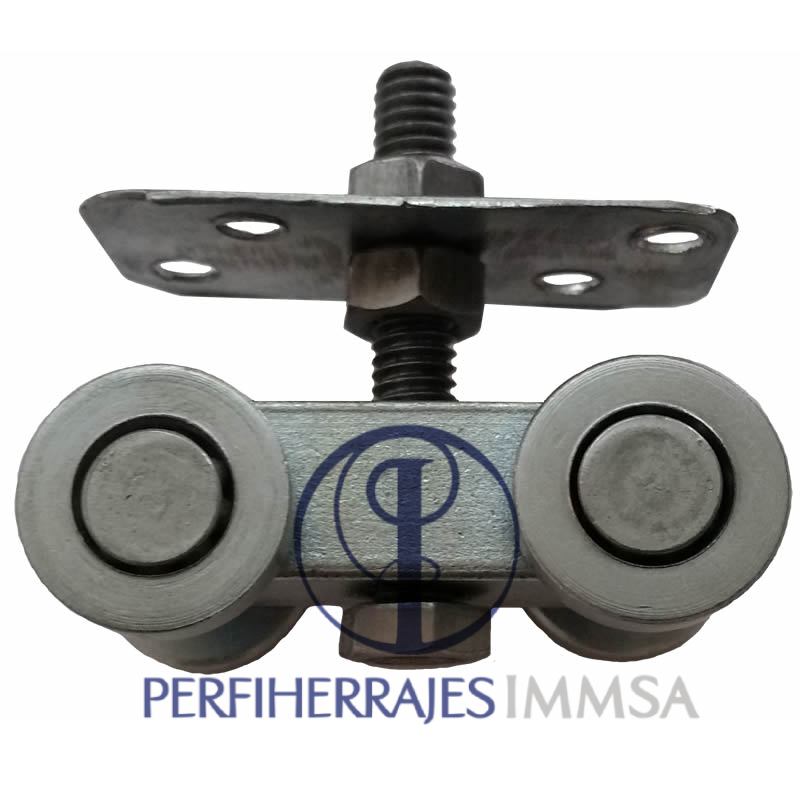 Carretilla Aerea Galvanizada para puerta corrediza Mod. 16 (4 Ruedas) #8000