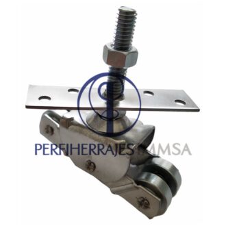 Carretilla Aerea Galvanizada para puerta corrediza Mod. 18 Acero (4 Ruedas)