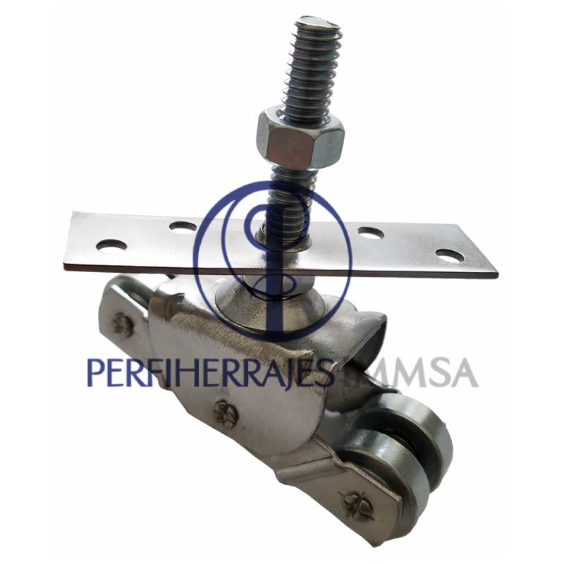 Carretilla Aerea Galvanizada para puerta corrediza Mod. 18 Acero (4 Ruedas)