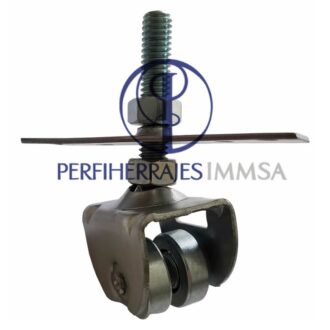 Carretilla Aerea Galvanizada para puerta corrediza Mod. 18.5 Acero (2 Ruedas)