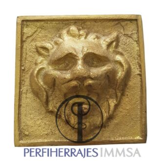 Chapeton De Bronce Cabeza De Leon #1 (5 cms)