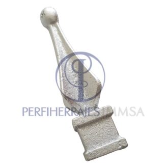 Punta Decorativa De FOFO Para Herreria Mod. Ninja Con Bola