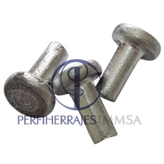 Remache de Fierro Cabeza Plana # 3