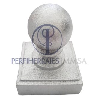 Tapa Remate Con Bola De Fierro Colado Para Cuadrado